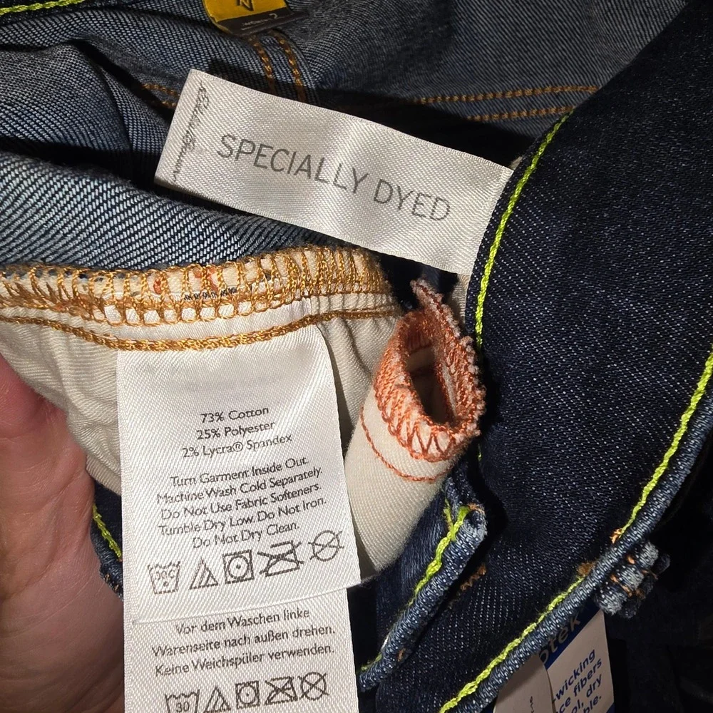 Eddie Bauer Voyager Denim Jeans 2 Womens Blue Travex High Rise Skinny Sorbtek